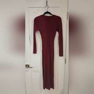 Petal & Pup Burgundy Long Sleeve Dress